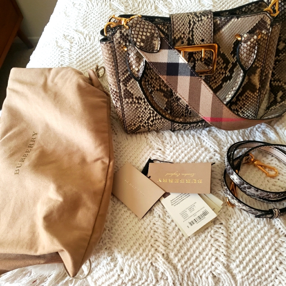 Burberry snakeskin tote (medium)